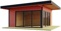LASITA MAJA Gartenhaus DOMEO 9, BxT: 590x590 cm, (Set), mit &Uuml;berdachung