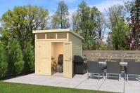 LASITA MAJA Gartenhaus Kibo 2, BxT: 200x275 cm, Blockbohlenhaus 28mm