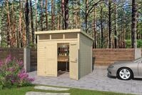 LASITA MAJA Gartenhaus Kibo 3, BxT: 250x275 cm, Blockbohlenhaus 28mm