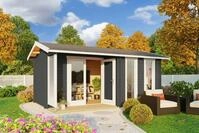 LASITA MAJA Gartenhaus Riverside, BxT: 500x357 cm, (Set), Blockbohlenhaus 28mm,...