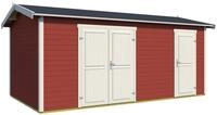 LASITA MAJA Gartenhaus Tuvalu XL, BxT: 540x331 cm, Blockbohlenhaus 28mm, 2-Raum