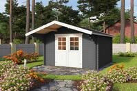 LASITA MAJA Gartenhaus Viljandi 34, BxT: 320x445 cm, Blockbohlenhaus 34mm
