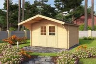Nordic Holz Gartenhaus Viljandi 34, BxT: 339,7x445 cm, gro&szlig;es Vordach
