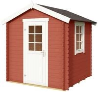 LASITA MAJA Gartenhaus Wels 1, BxT: 220x250 cm, Blockbohlenhaus 28mm, Fundamentmass