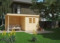 Kiehn-Holz Gartenhaus Edersee, BxT: 454x230 cm, aus naturbelassenem Fichtenholz