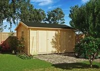 Kiehn-Holz Gartenhaus Gassler Berg, BxT: 453x340 cm, aus naturbelassenem Fichtenholz