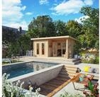 Karibu Gartenhaus Karibu Gartenhaus Radeburg, 38 mm, 560 x 420 cm, Typ 5,...
