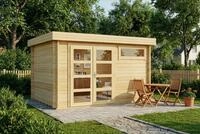 Alpholz Gartenhaus Holz Leandro, BxT: 394x268 cm, in Naturbelassen Inkl....