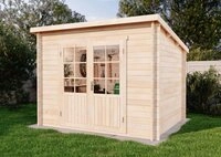 Alpholz Gartenhaus Holz Maria, BxT: 300x272 cm, in Impr&auml;gniert (Pinie) mit 28mm