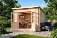 Alpholz Gartenhaus Holz Maria, BxT: 300x272 cm, in Naturbelassen mit 40mm...