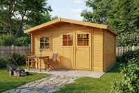 Alpholz Gartenhaus Holz Valeria, BxT: 438x427 cm, in Impr&auml;gniert (Pinie) Inkl.