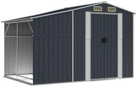 vidaXL Ger&auml;tehaus, Gartenhaus Anthrazit 277x192,5x179 cm Verzinkter Stahl