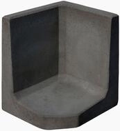 Diephaus Mauerstein L-STEIN- ECKE ANTHRAZIT 60/50/50/7 CM