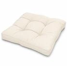 Beautissu Sitzkissen Lounge Kissen Outdoor Beige XLuna, 40x40cm, Sitzkissen