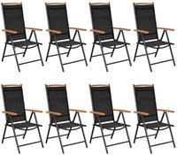vidaXL Garten-Essgruppe 185 cm Tischlnge 9-tlg Garten-Essgruppe Aluminium...