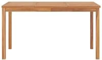 vidaXL Gartentisch, Garten-Esstisch 140x80x77 cm Massivholz Teak