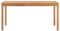 vidaXL Gartentisch, Garten-Esstisch 160x80x77 cm Massivholz Teak
