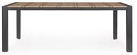 Natur24 Esstisch Tisch Elias 198 x 100 x 74 cm Aluminium und Polywood Esstisch