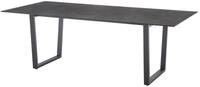 Natur24 Gartentisch Oxford Kufentisch 220 x 100 x 74 cm HPL Edelstahl Dunkelgrau