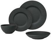 Villeroy & Boch Tafelservice Manufacture Rock Tafelservice (16-tlg), 4 Personen,