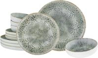 CreaTable Teller-Set Uno Volcano, Teller Set 12-tlg (12-tlg), 4 Personen,...