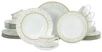 CreaTable Geschirr-Set 17529 (30-tlg), Porzellan, Serie Emilia, 30-teiliges