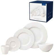 Villeroy & Boch Geschirr-Set Villeroy & Boch Geschirrset Manufacture Rock blanc