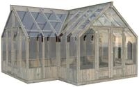 Palmako Gew&auml;chshaus E_milia 19,1 m&sup2;, BxTxH: 421 x 543 x 288 cm, 4 mm...