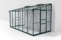 Vitavia Gew&auml;chshaus Ida 7800 ESG/HKP Smaragd Alu mit 2 Fenster