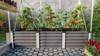 Vitavia Hochbeet Meta In&Out 401 S, BxTxH: 65x185x40 cm, granit/ alu