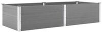 vidaXL Hochbeet Garten-Hochbeet 250 x 100 x 54 cm WPC Grau (1 St)
