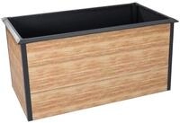 Zelsius Hochbeet verzinkter Stahl 150 x 75 x 77 cm Anthrazit RAL 7016 Eiche...