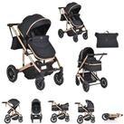 Moni Kombi-Kinderwagen Kombikinderwagen 2 in 1 Thira, Babywanne, umbaubar, Sportsitz,