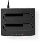 Nedis HDDUDB3210BK Soundkarte, USB 3.2 Gen1, Offline-Klon, zwei Laufwerke