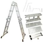Lemodo Vielzweckleiter Aluminium Multifunktion Klappleiter 4-teilig, vielseitig