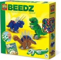 SES Creative Spiel SES B&uuml;gelperlen Dinos - Kreatives Bastelset f&uuml;r Kinder