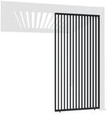 Weide Pavillonseitenteil Vertikale Lamellenwand f&uuml;r Pergola aus Aluminium 3...