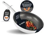 Moritz & Moritz Bratpfanne Pfanne ohne Deckel 28cm runder Rand, 304 Edelstahl,