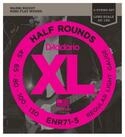 Daddario Saiten, (5er Bass XL Half Rounds 45-130 45-65-80-100-130 ENR71-5), 5er Bass