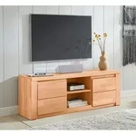 OTTO home Lowboard Burani, grifflose Optik braun