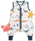 Schlummersack Kinderschlafsack Musselin Schlafsack mit F&uuml;&szlig;en, 0.5 Tog OEKO-TEX