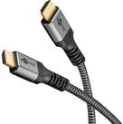 Goobay GOOBAY HDMI Kabel Plus Ultra High Speed 8K schwarz/silber, 0,5 m...