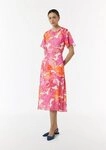 comma Midikleid Kleid Midi-Kleid mit All-over-Print