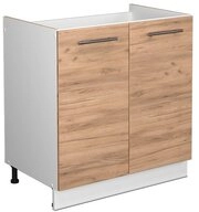 Vicco Unterschrank Fame-Line, Goldkraft Eiche/Wei&szlig;, 80 cm ohne Arbeitsplatte...