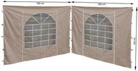 Quick Star Pavillonseitenteil 2 Seitenteile 300x193cm mit PVC Fenster Sahara...