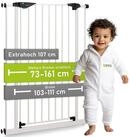 BOMI T&uuml;rschutzgitter Kinderschutzgitter extra hoch, ohne Bohren, Mira 73-161 cm