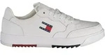 Tommy Hilfiger Equestrian Sneaker Herren Sportschuh Wei&szlig; mit Schn&uuml;rsenkeln & Logo -