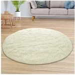 TT Home Teppich Diele, Esszimmer, Flur, Schlafzimmer, Wohnzimmer, Rund, H&ouml;he: 37 mm,