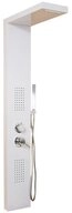 HOME DELUXE Duscharmatur Duschpaneel CASCATA - Wei&szlig; inkl. Tropenbrause und