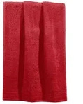 Erwin M&uuml;ller Handtuch Handtuch "Heidelberg", Frottier, Walk-Frottier Uni rot 50 cm x